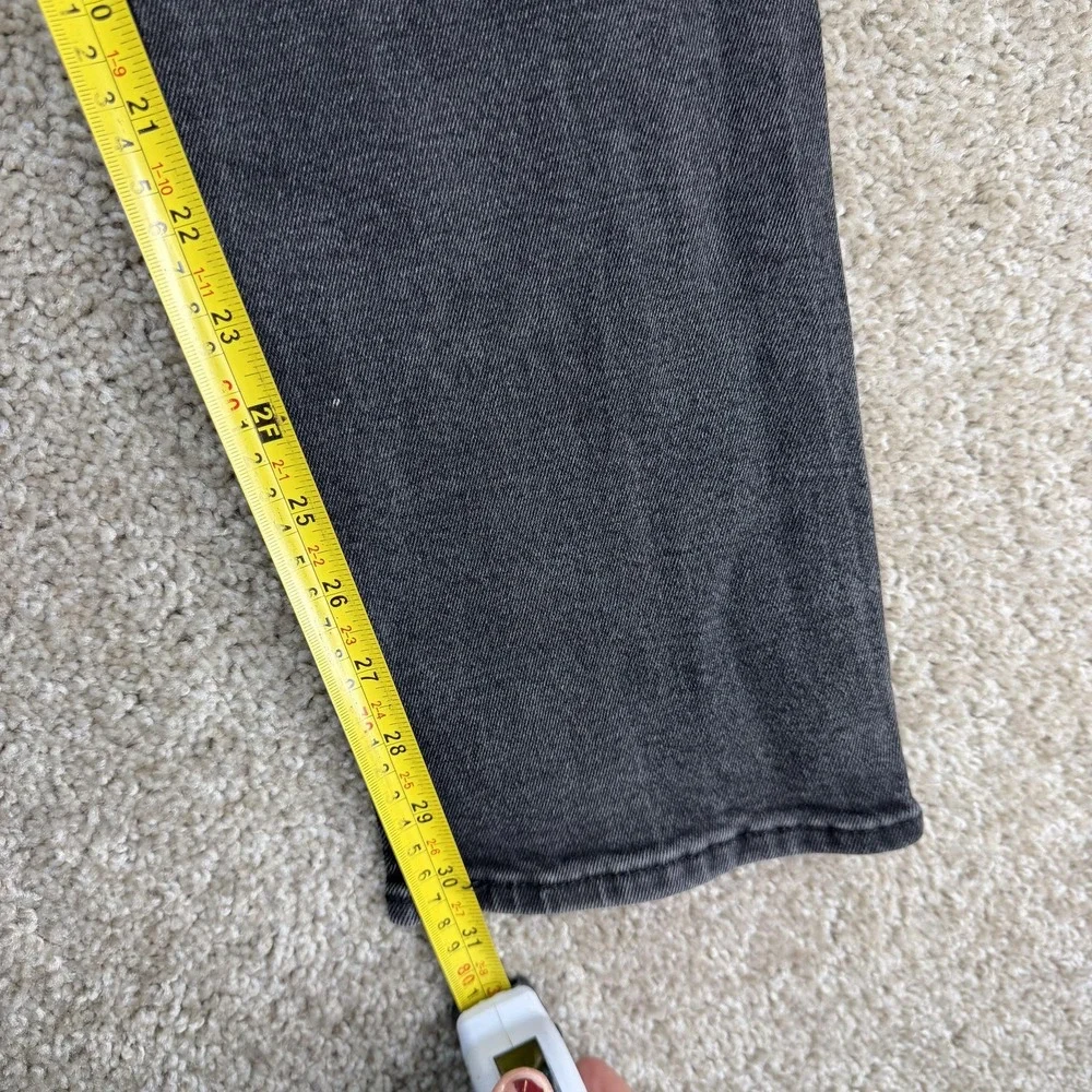 Levis 501 Jeans Mens 29x32 Charcoal Wash Gray Denim Regular Straight Stretch